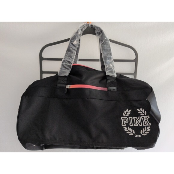 Victoria's Secret Handbags - Victoria's Secret PINK‎ Black Ombre Crest Gym/Travel Large Duffle Bag NWT